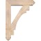 Ekena Millwork Merced Arts and Crafts Smooth Bracket w/ Offset Brace, Douglas Fir, 7 1/2"W x 32"D x 44"H BKT0806X32X44MRC03SDF - alternate 4